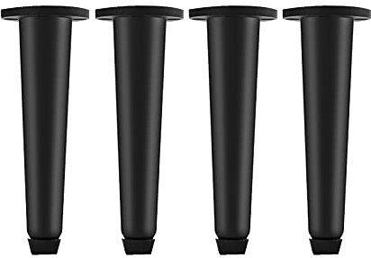 Höhe 50 mm Reines Kupfer Möbelfüße Einstellbar Metall Sofafüße Möbelfüsse Tischbeine Schrankfüße Möbelbeine Verwendet für Couchtische TV-Schränke 4 Stück (Black)