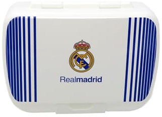 CyP Brands Real Madrid Boîte à sandwich Boîte à sandwich Boîte à sandwich Boîte à déjeuner Blanc Produit officiel