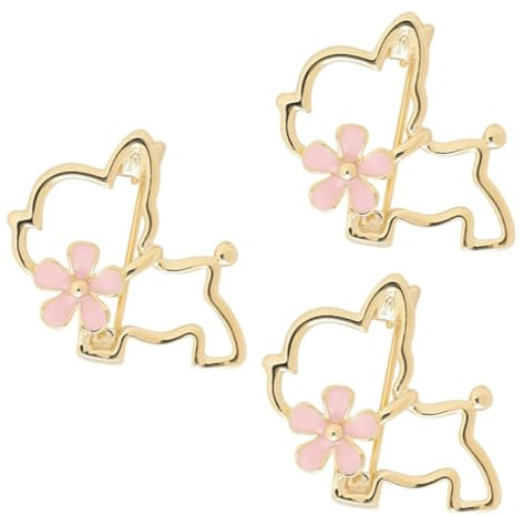 DEARMAMY 3 Pièces broche épingles drôles épinglette animaux épingle drôle à épingles pince à linge mignon cool badges épingle à nourrice pin’s épingle de chat jolie épinglette alliage