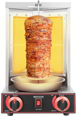 Girarrosto Elettrico per Tacchino, girarrosto Verticale Girevole a 360°, girarrosto Senza Fumo, girarrosto Commerciale per Tacchino BBQ Festa in Famiglia in Giardino