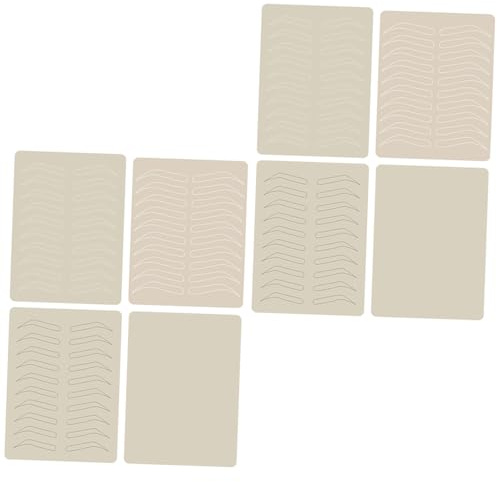 FRCOLOR 8 Stück Flexible Übungshaut aus Synthetischem Material für Microblading und Semi Permanentes Tattoo Training Genug für Präzises Augenbrauen Tattoo Zubehör