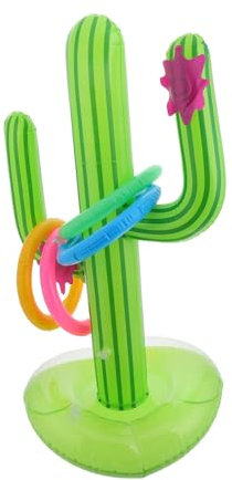 Toyvian Inflatable Ring Toss Game Toys Summer Pool Outdoor Party Decorations for Boys and Girls Toddlers Fun Game Play