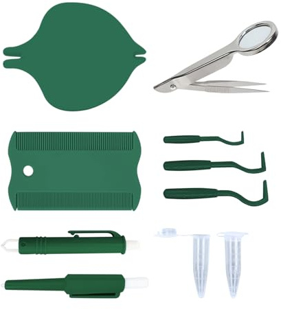 Herramienta de eliminación de garrapatas, juego de extractor de pulgas para gatos, kit de herramientas portátil para eliminar pulgas y garrapatas para el hogar, viajes, hogar multimascota