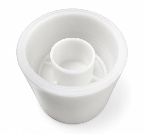 Cheese Making Mould 43 for Manchego Cheese – 1kg Cheese Maker with Follower, Dairythene Plastic, Drilled for Whey Drainage