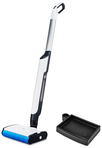 MEDION Bodenwischer H11 (elektrischer Wischmopp & Bodenreiniger, kabellose Bodenreinigung, getrennter Frischwasser & Schmutzwassertank, bis zu 45 Min. elektrisch reinigen, Bürstenrolle für Hartböden