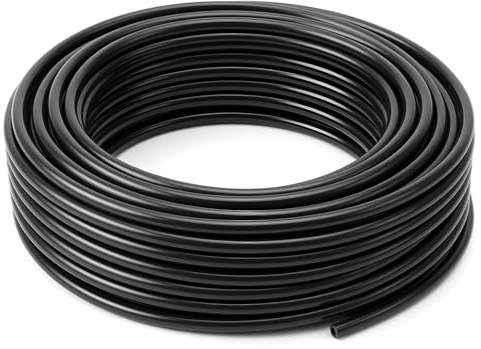 Pangda 65.5ft 3/8''od Air Line Brake Hose Dot Pneumatic Nylon Tube Black Pa12 20 Metertubing System Fluid Transfer Conveying Compressed Lubricants Hydraulic Water Chemical Solutions(pa12 Nylon)