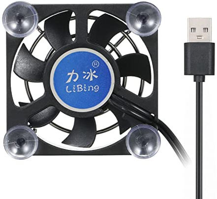 RASTKY Mini 5cm Fast Cooling Mobile Phone Radiator Portable USB Cooling Fan for Video Players Ideal for Travel Use Black 1pc