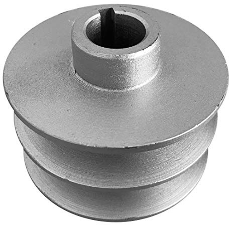 Grünwelt GW-DP19 Keilriemenscheibe 19.05 mm zweirillig Riemenscheibe Profil B Motor Kurbelwelle