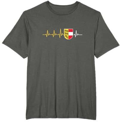 Kärnten Flagge Herzschlag Austria Wappen Kärntner Fahne T-Shirt