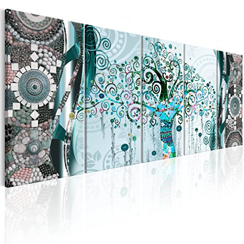 murando - Akustikbild Gustav Klimt Baum des Lebens 5 tlg Bilder Akustikschaum Schallschutz Wand Deko Kunst Akustikpaneele Wandpaneele Schalldämmung Wandbild Schallabsorber Akustikplatten l-A-0006-b-o