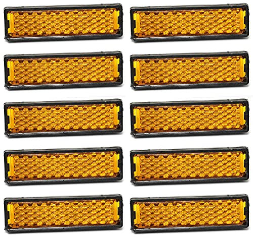 SQXBK Pedalreflektor, 10 Stück, Sicherheitswarnpedal, reflektierend, für Mountainbike, Rennrad