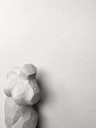 NEWROOM carta da parati Grigio Tinta Unita Tessuto non Tessuto - Uni Grigio Chiaro Struttura Tessile