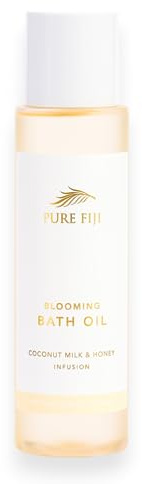 Pure Fiji Bath Oil, Conditioning Body Moisturizer with Natural Ingredients Bath Essential for Women Moisturizing Bath & Body Oil - Coconut Milk & Honey (8oz/236ml)