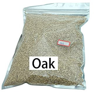Copeaux de Bois pour grillades et Fumage, copeaux de Bois de Cerisier Hickory, copeaux de Bois de chêne et de Pommier pour Barbecue 125G (Oak Wood)