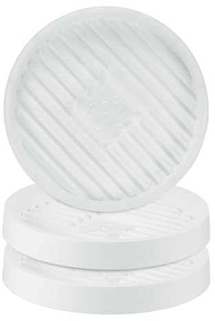 M METERXITY 3-Pz Sottovaso per Piante, 7.9 20cm Piattini per Vasi Fiori, Piattino Plastica Anti-Putrefazione più Spesso per Piante Interno/Esterno/Vassoio Raccogliere Acqua Piante [Bianco]