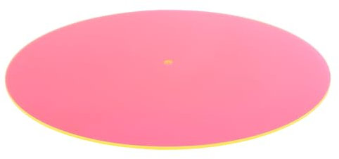 Lbvzxkad 300 mm X 3 mm Vinyl-Schallplattenunterlage für Phonographen, Plattenspieler, Vinyl, Antistatisch, Praktisch, für Disc-Player, LP-Matte D