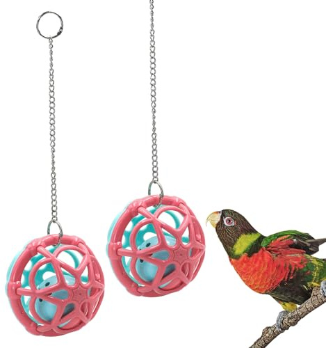 2 campane per uccelli, giocattolo per uccelli, diametro 10 cm, giocattolo per uccelli, pappagallini, accessori per uccelli, parrocchetti di piccole e medie dimensioni (10 cm)