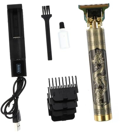 SOIMISS Retro Haarschneidemaschine Haarschneidegerät Elektrisch mit Aluminiumlegierung Leise und Tragbar Geburtstagsgeschenk für Männer