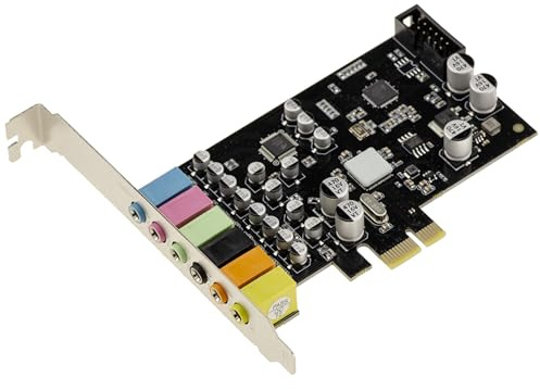 KALEA-INFORMATIQUE Sound-Controller-Karte für PCIe-Anschluss, 5.1-Kanal-Ausgang, mit CMEDIA CM6212-Chipsatz, High- und Low-Profile