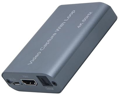 YIGZYCN Scheda di acquisizione video 4K HDTV Videoregistratore USB 1080P 60Hz HDTV Uscita di acquisizione del gioco per streaming live accessori Scheda di streaming di gioco