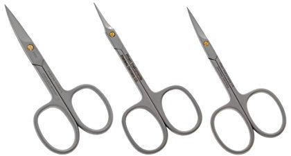 Fuß- und Fingernagelscheren-Set-Maniküreset- 3-teilig- Nagelschere-Hautschere-Nagel-&Hautschere-matt- goldene Schraube