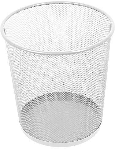 Leviatan Corbeille à Papier en Treillis Métallique | Poubelle de Bureau Poubelle à Papier | Parfait pour la Maison, le Bureau ou L'école | 266 x 218 x 280 mm, 12 L | nacrée