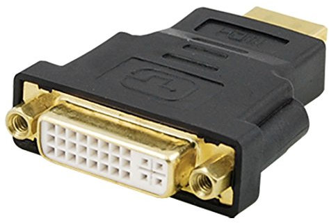 N/A Dual Link DVI-I Hembra a HDMI macho Adaptador convertidor de conector Negro