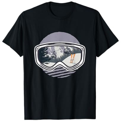 Berge Schneebrille Snowboard Winter Skifahren Sportler Ski T-Shirt