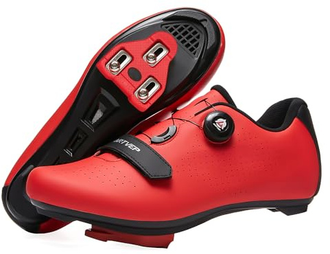ARTVEP Fahrradschuhe Herren Damen Rennradschuhe MTB Radschuhe Kompatibel mit Look SPD SPD-SL Delta Lock Pedal Reitschuhe Kompatibel mit Peloton Schuhen