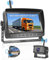 Hikity Kit Digitale Retrocamera Auto Wireless con Registrazione Video, Scermo IPS Monitor da 7 Impermeabile IP66 Visione Notturna IR Telecamera Retromarcia per Auto Camper Camion RV Roulotte Bus