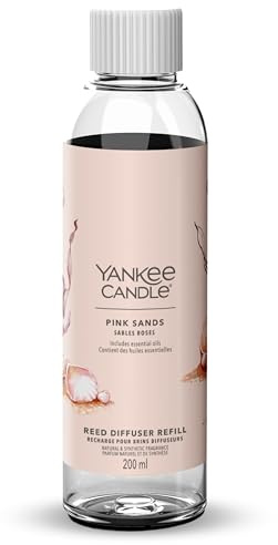 Yankee Candle Signature Diffusore a bastoncini Ricarica | Sabbie rosa | 200 ml | Fino a 20 settimane di fragranza | Un regalo perfetto per una donna