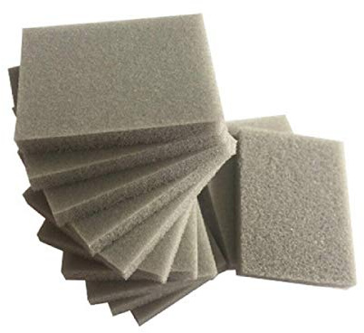 Boxonly 10 Stück 30 mm x 40 mm Schaumstoff-Schleifschwamm Schleifpapier Nass-Trocken-Karosserie-Schaumstoff-Schleifblock 500–600 Körnung