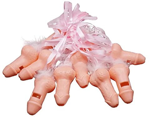 Penis Party Pfeifen | Trillerpfeife | Partypfeife Junggesellenabschied | lustige Penispfeife | Junggesellinnenabschied Accessoire | Scherzartikel JGA | Partynacht | Feiern Mädels | Spielzeug pla