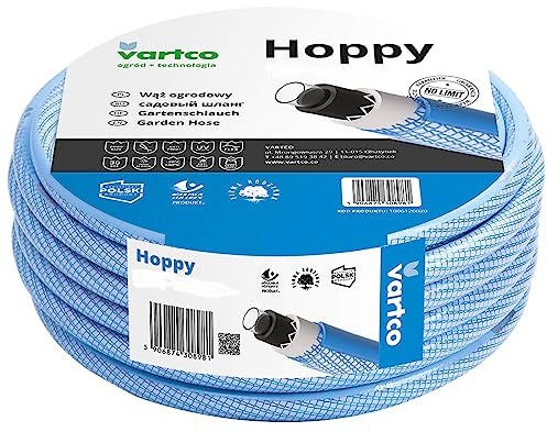 1/2 Zoll Wasserschlauch 50 Meter Professional Ultra Hoppy Grau Blau Gartenschlauch 30 BAR UV Stabil -20°C - +60°C Trinkwasser geeignet Formstabil 30 BAR Grau/Blau