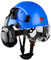 Mustbau Construction Hard Hats Ventilated Safety Helmet with Clear Visor,Hearing Protection,Earmuffs and Chin Strap,53 to 63 cm Adjustable Hard Hat for Forestry, Chainsaw, Industrial