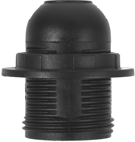 Gadpiparty Toma de corriente E26 Negro Polietileno Base Edison Screw Repuesto para Lámpara de Mesa y Pie