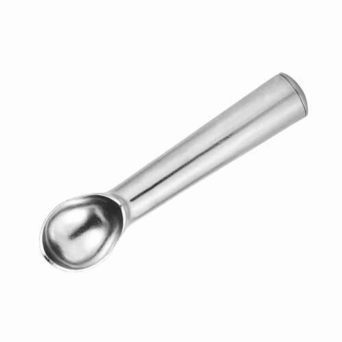 Metal Non Stick Antifreeze Ice Cream Scoop Spoon Kitchen Tool with Comfortable Handle for Home Kitchen (Glossy Surface)