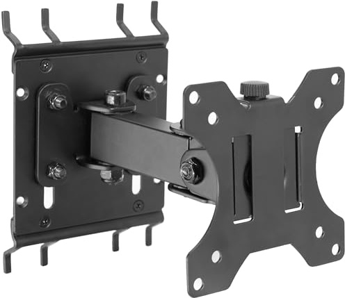 VIVO Gelenkige Monitor-Stecktafel-Halterung mit Arm, passend für Bildschirme bis zu 81,3 cm und Stecktafeln bis zu 0,6 cm Dicke mit 2,5 cm Lochabstand, schwarz, MOUNT-PB2A