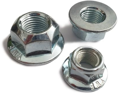 M12 x 1.5 Metric Fine Stover Flange Lock Nuts, DIN6927, Grade 10.9, 10 Pack