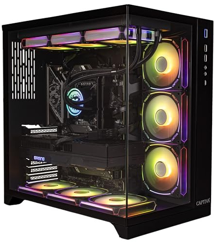 Captiva PC Highend Gaming I89-020 | Intel Core i9 14900KF | 64GB DDR5 RAM | NVIDIA GeForce RTX 5080 16GB | 2 TB SSD | Windows 11 Home