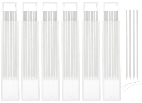 QUARKZMAN 36pcs Mines de Rechange pour Crayon de Charpentier (2,8 mm) pour Crayon de Charpentier (Blanc)