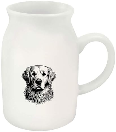 Azeeda 300ml 'Golden Retriever Dog' Ceramic Milk Jug (MJ00017120)