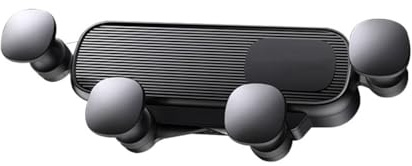 GVCIUSM Car Phone Holder Air Vent, for Dacia Duster 4x4 2010-2025 One-Click Install, Strong Load Bearing, Anti-Shake, Fits to Air Outlets Securely,A Black