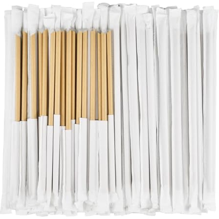 OUDQFCJ 100 Pajitas de Papel Biodegradables, Pajitas para Bebidas, Pajitas de Papel Kraft para Cócteles, Fiestas, Bodas y Eventos Especiales