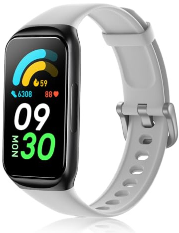AKEDA Smart Watch 1.47'' Full Touch Screen, Fitness Tracker with Heart Rate, Sleep & Step Counter, Waterproof Sports Wristband, Long Battery Life – for Fitness, Work, Travel & Outdoor Training