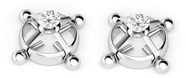 Lot de 2 faux anneaux de tétons en acier inoxydable pour femme, bijoux délicats et tendance (argenté) S1-K1