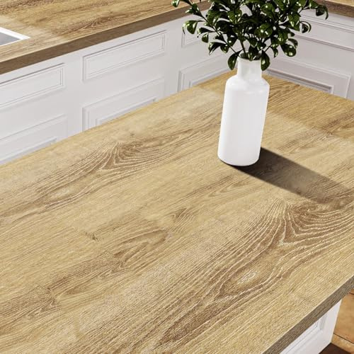 Stickyart Vinilo Encimera Cocina al Agua Madera 30cmX800cm Papel Pintado Autoadhesivo Pared Cocina Baño Papel Adhesivo para Muebles Marrón Vinilo Adhesivo Muebles Armario Mesa Puerta Impermeable