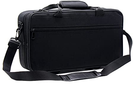 Kuuleyn Estuche para Clarinete BB Bolsa para Concierto Correas para Mochila, Tela Oxford 600D Resistente al Agua Acolchado de Espuma Gruesa, Incluye Correa para el Hombro Ajustable