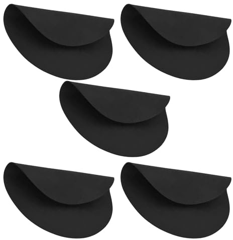 BESPORTBLE Lot de 5 Tapis en Feutre Antistatique pour Platine Vinyle 10 Pouces, Tapis de Protection Antibruit et Antidérapant pour Tourne-Disque, Accessoire Audio Compatible pour Qualité