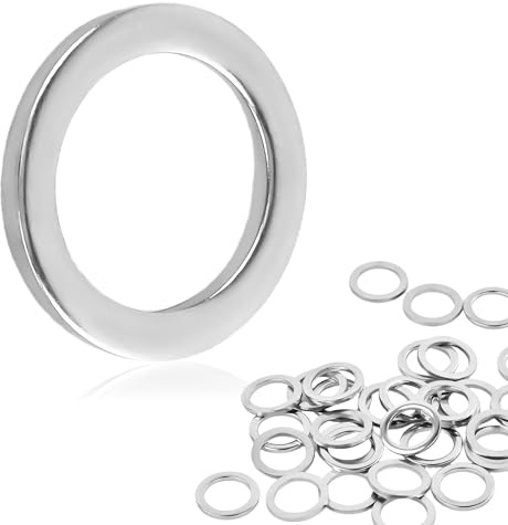 Rondelles pour Gonds de Porte, Inox Rondelles Metal, M10 Plate, 30 Pièces